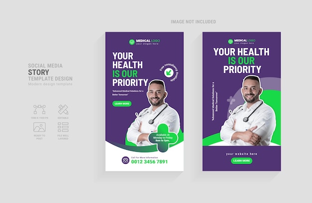Health care doctor social media stories