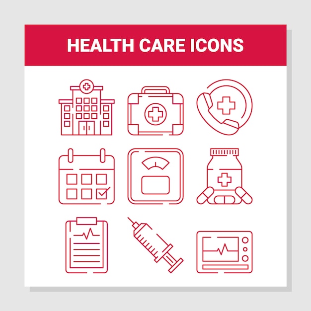 Health care icons