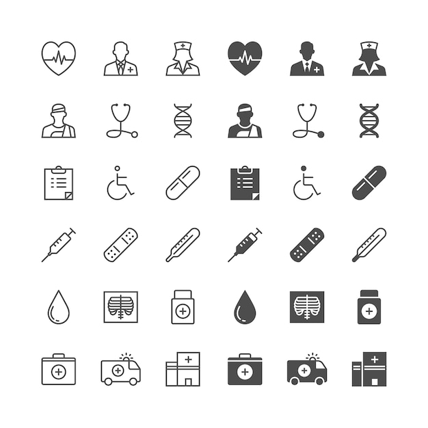 Vector health care icons