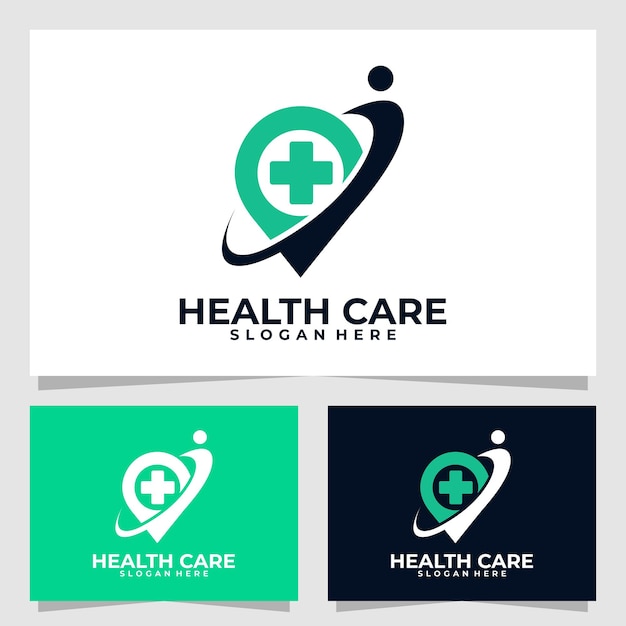 Health care logo vector design template