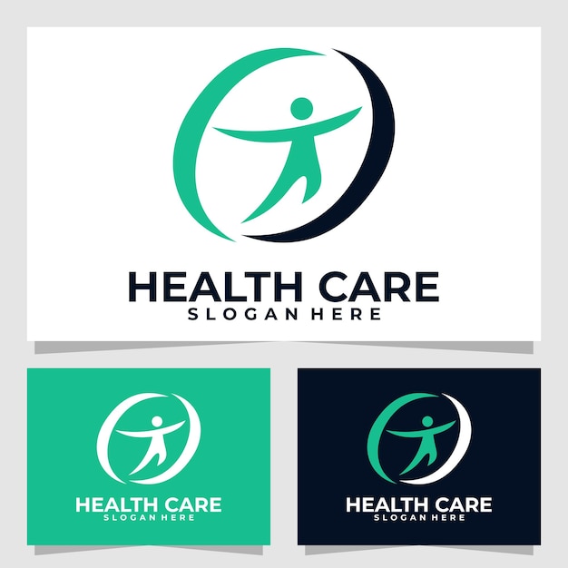 Vector health care logo vector design template