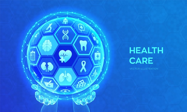 Health care and medical services concept.