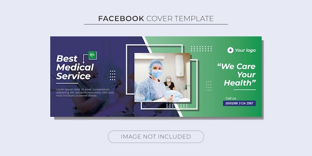 Health care social media cover template