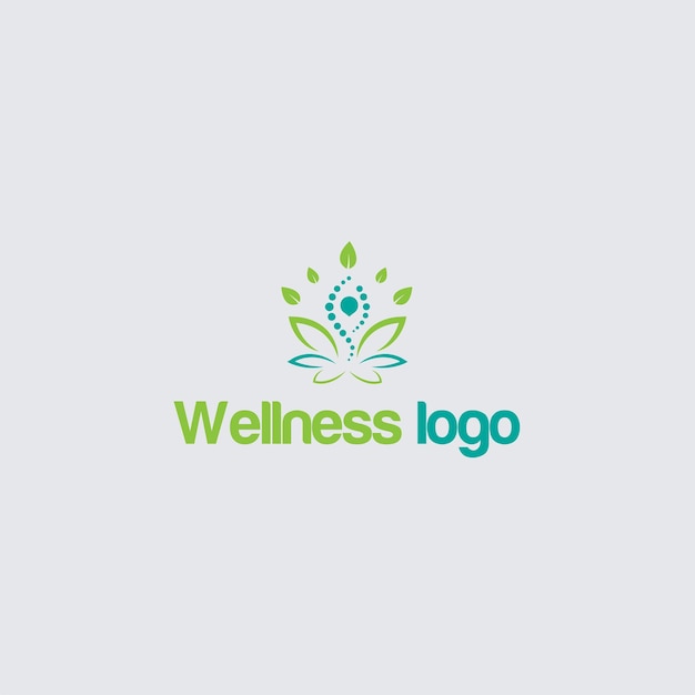 Векторный шаблон логотипа health care wellness