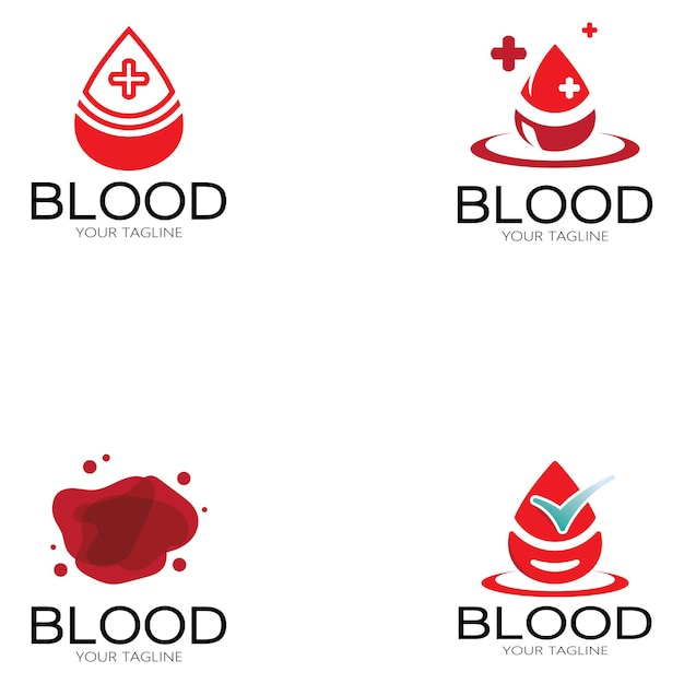 Health careBlood donation logo icon design template