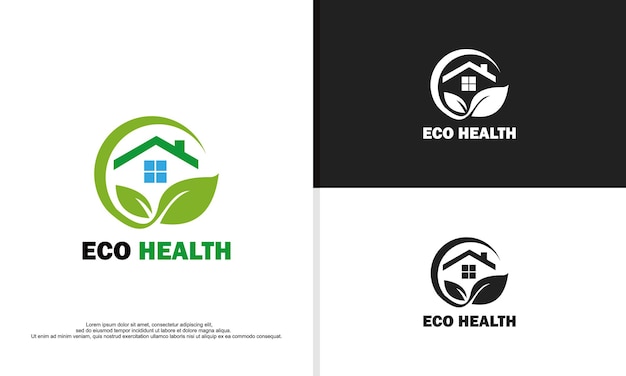 Health center logo design illustration