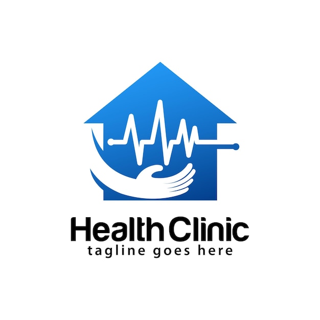 Health clinic logo design template