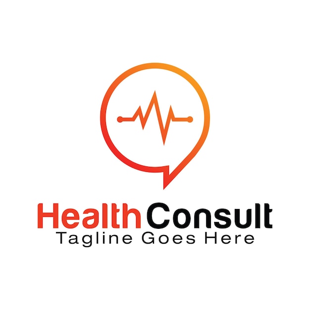 Health consult logo design template