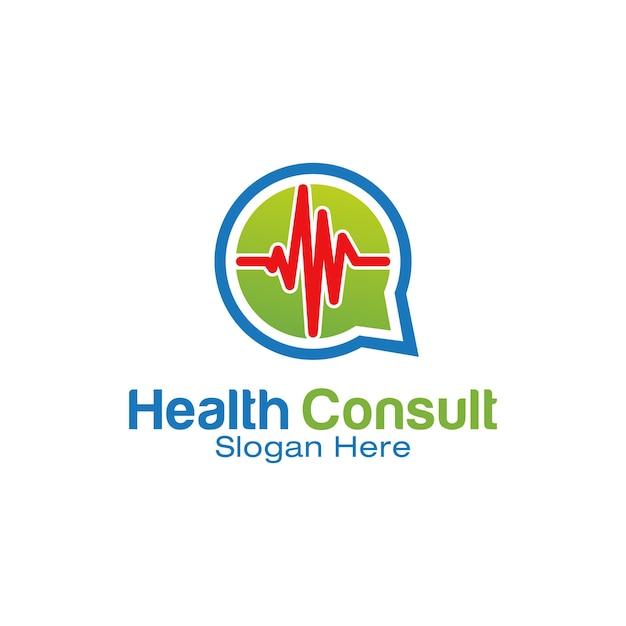 Health Consult logo ontwerpen concept, Health Forum logo sjabloon vector