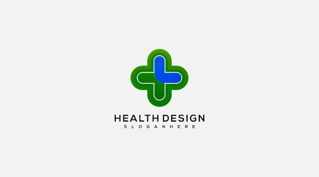Illustrazione dell'icona del logo vettoriale del disegno sanitario