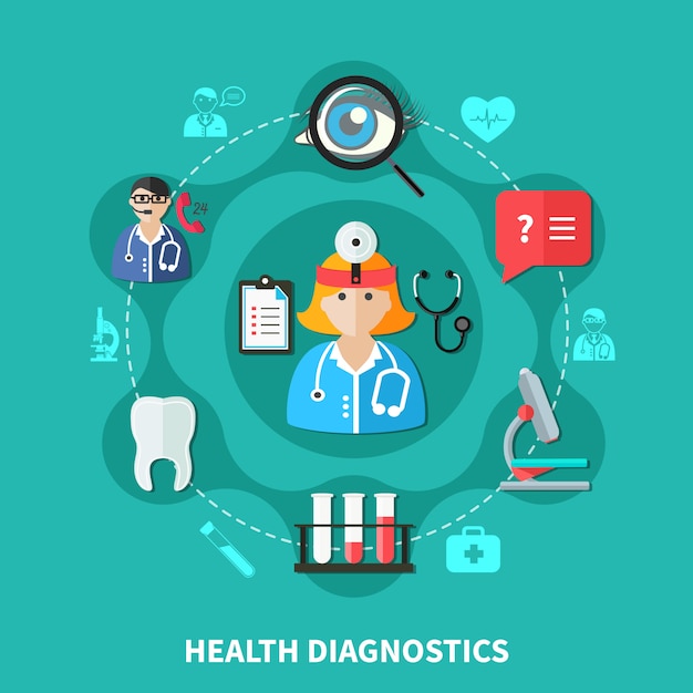 Health diagnostics flat round