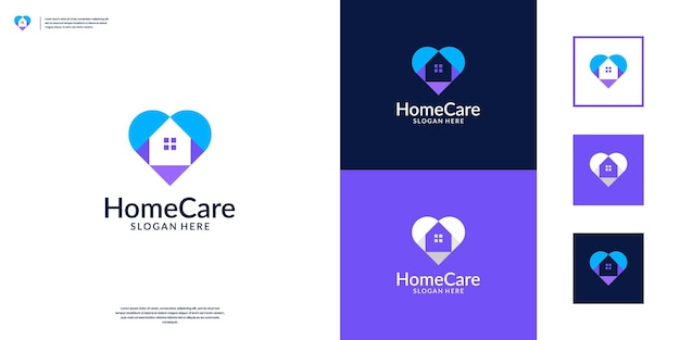 Health home care logo design template