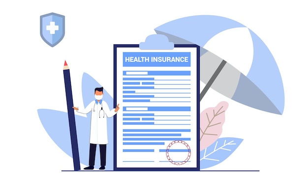 Health insurance claim form healthcare finance and medical service