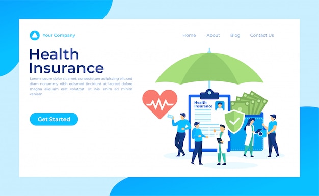 Health insurance Landing Page