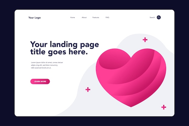 Vector health landing page