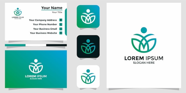 Health logo and branding card