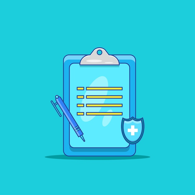 health medical report vector illustration