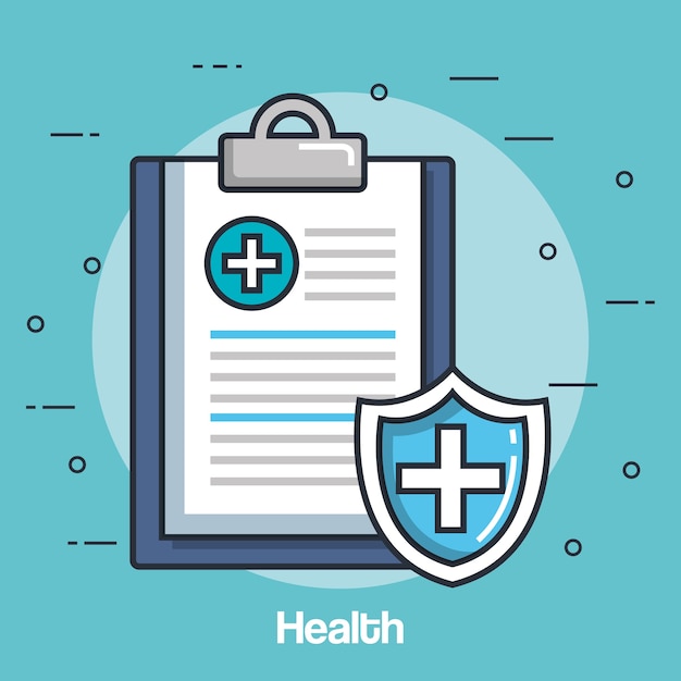 health medicine set icons