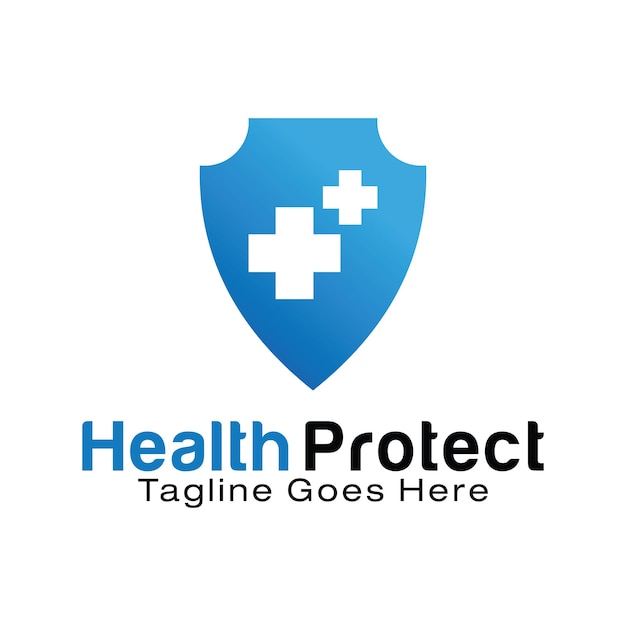 Health protect logo design template