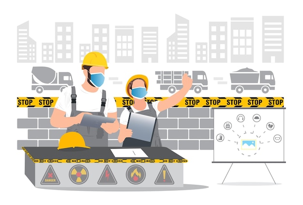 Vector health and safety concept illustration