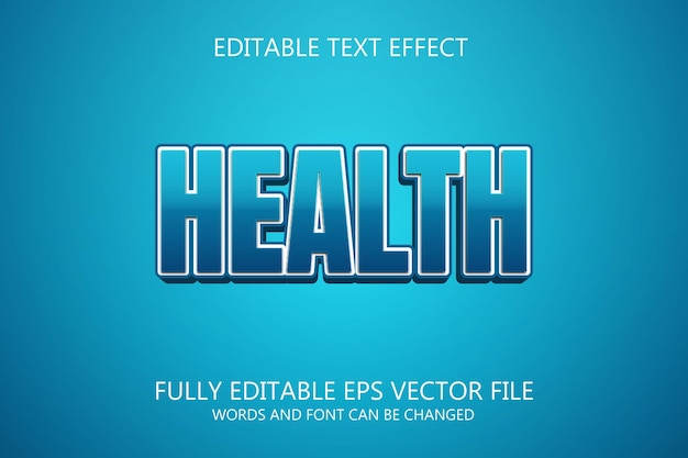 Health text effect