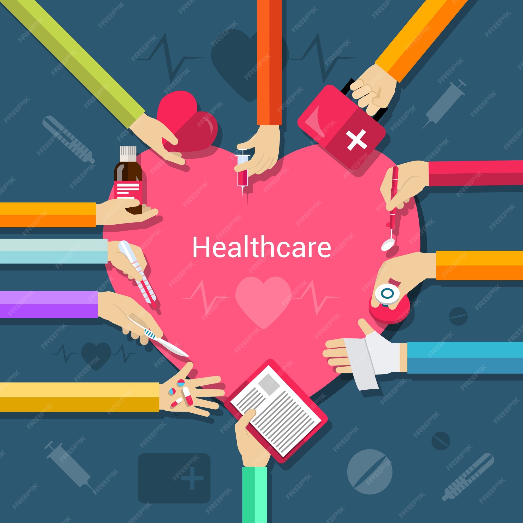 Premium Vector | Healthcare background design Premium Vector | Healthcare background design