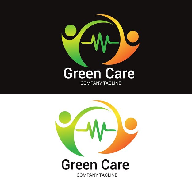 Vector healthcare gradient logo design 2023