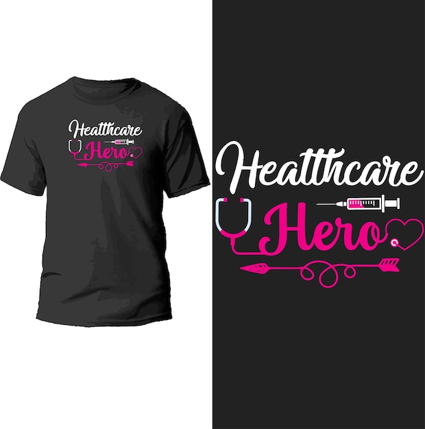 Healthcare here t shirt design