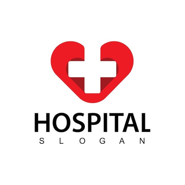 Healthcare hospital logo design vector