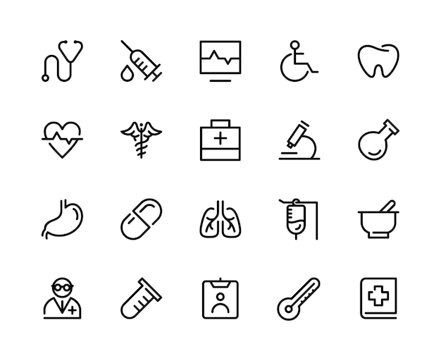 Healthcare icon set