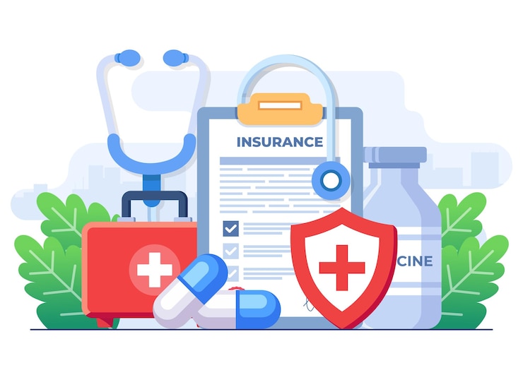 Vector healthcare insurance