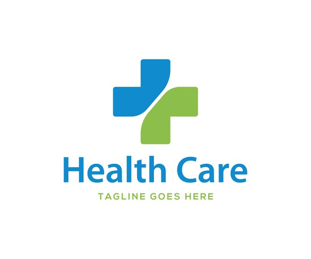 Healthcare logo design Hospital logo design vector template