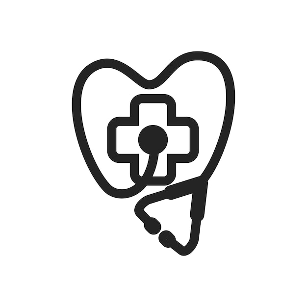 医療ロゴのテンプレート アイコン イラスト ブランドアイデンティティ 孤立したフラットイラスト ベクトルグラフィック