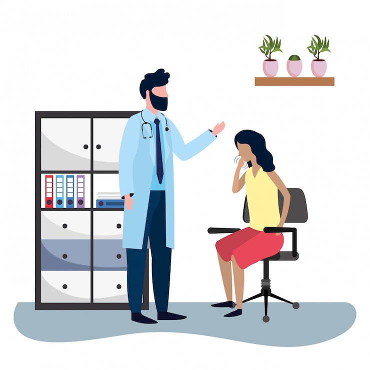 Vector healthcare medical cartoon