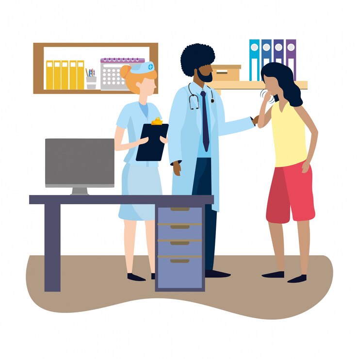 Vector healthcare medical cartoon