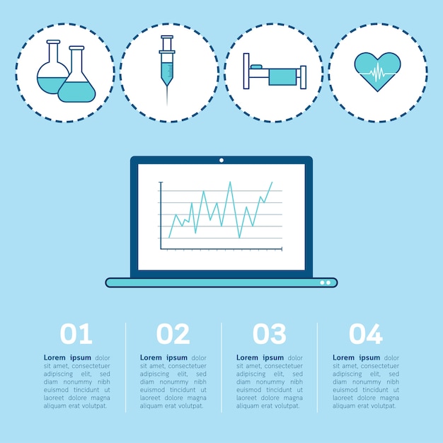 Vector healthcare medical concept infographic