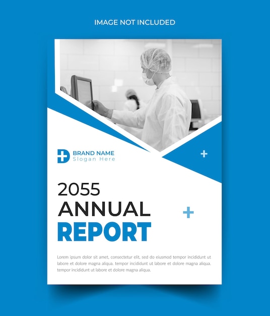 Healthcare medicine minimal doctor clinic annual report template