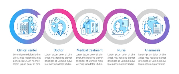 Healthcare and medicine vector infographic template