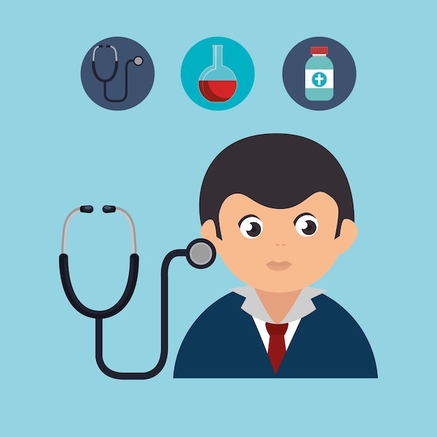 healthcare professional avatar character 