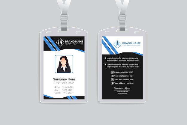 Healthcare service id card design