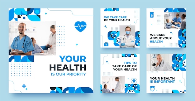 Vector healthcare template design