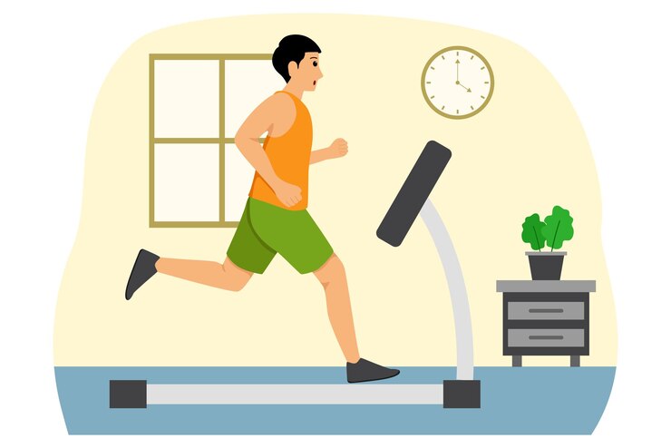 Vector healthy activity flat illustration design