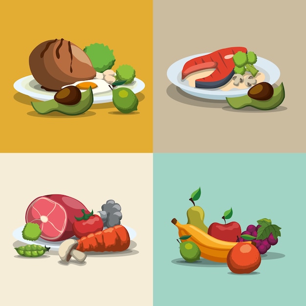 Здоровый и органический дизайн продуктов питания
