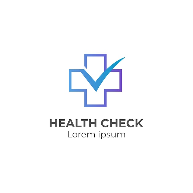 Healthy check line logo icon design element for pharmacy logos