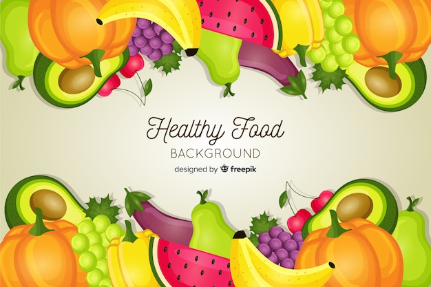 Healthy food background