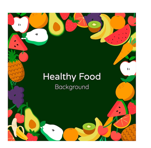 Healthy food background