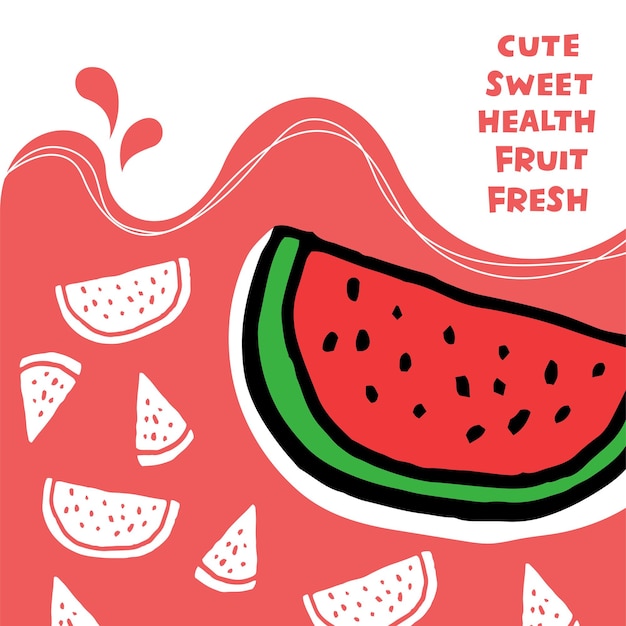 Healthy food concept Arrangement of various watermelon forms banner