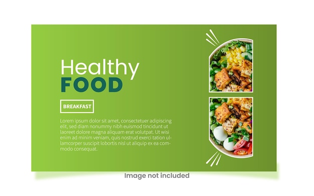 Vector healthy food design template