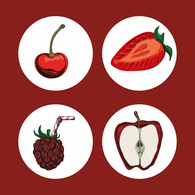 Vector healthy food design 