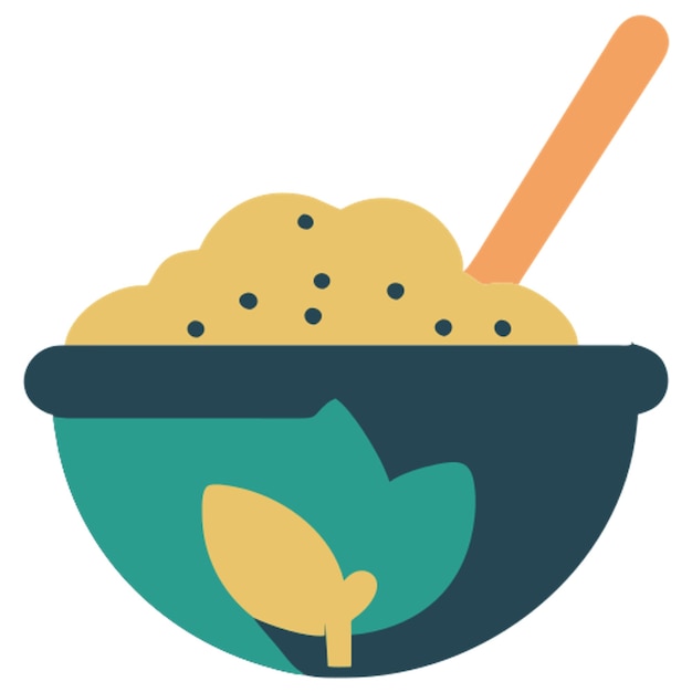 healthy food icon colored shapes